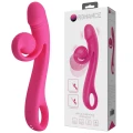 Wibrator różowy do stymulacji wewnętrznej i zewnętrznej - Pretty Love Beau Snail Rabbit