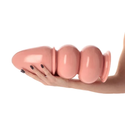 Korek analny o falistym kształcie, długość 35,5 cm, średnica 11-14,5 cm, PCV, Włochy