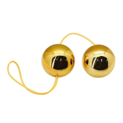 Kulki gejszy do ćwiczeń Kegla, obciążone, z metalowym wnętrzem, srebrne