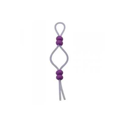 Regulowany pierścień erekcyjny z silikonowymi koralikami dla maksymalnej przyjemności