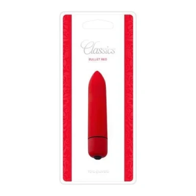 Wibrator stimulator łechtaczki VIBRATORE BULLET CLASSICS RED, wodoodporny, 9 cm