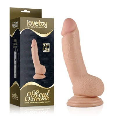 Ultra-realistyczne dildo o długości 17 cm z mocną przyssawką i wodoodpornym PVC