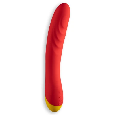Wibrator G-spot ROMP Hype - Zakrzywiony, Wodoodporny, 21 cm, Silikon typu "tender touch"