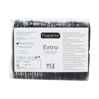 Prezerwatywy Pasante Extra, grubsze, bulki 144 sztuki, maksymalny komfort i bezpieczeństwo