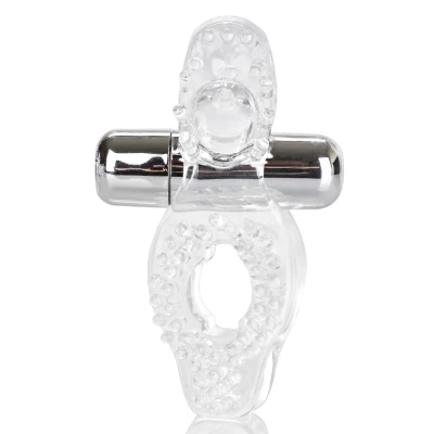 Stymulator łechtaczki bezprzewodowy, przezroczysty, z regulacją obrotów, wodoodporny