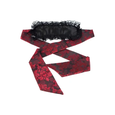 Maska na oczy Scandal - czarna, z wysokiej jakości poliestru, 127 cm długości