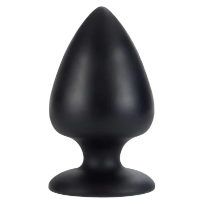 Analny plug silikonowy COLT Big Boy Black, 8.25 cm, średnica 5.75 cm, dla przyjemności