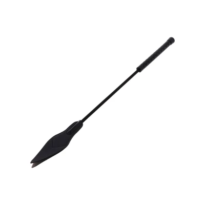 Pejcz BDSM Crop Arrow Black 50 cm z wysokiej jakości skóry PU