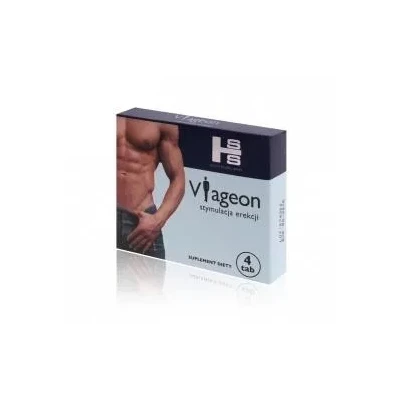 Preparat na potencję dla mężczyzn - Viageon z ziołami, 4 tabletki naturalne