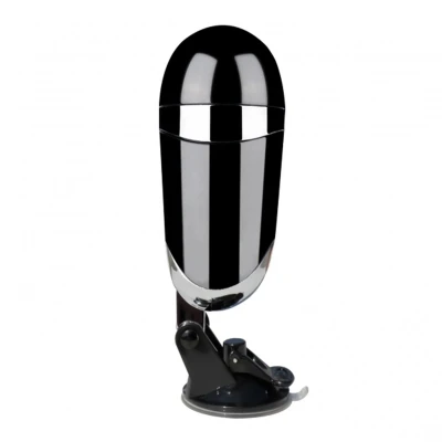 Masturbator ścienny z wibratorem Randy Sandy, czarny, ergonomiczny, 22 cm