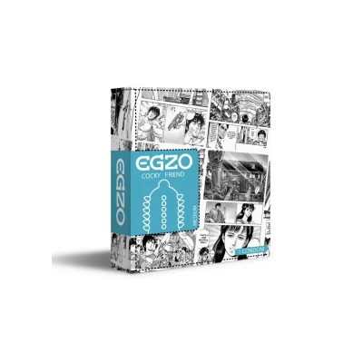 Prezerwatywy lateksowe Egzo Tought Cat z wypustkami, długość 18-19 cm