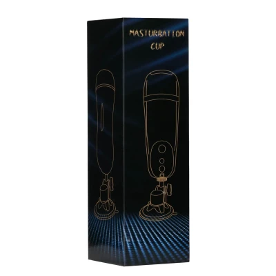 Męski masturbator silikonowy z przyssawką - Thrill Cup, wodoodporny IPX7, ergonomiczny.
