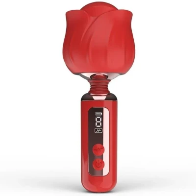 Wibrator - Elegancka Zabawa w Kształcie Róży z 9 Trybami Wibracji, Wodoodporny IPX7