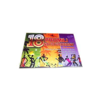 Gra towarzyska na 18. urodziny - Gry-Gra Urodzinowa 18 PROMILI z akcesoriami