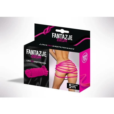 Lina do krępowania BDSM - Fioletowa, wysoka wytrzymałość, komfort i bezpieczeństwo