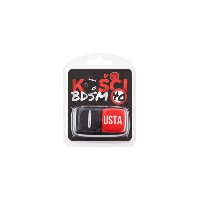 Zestaw do gry BDSM - Kostki z zadaniami i miejscami na ciele dla par 40+