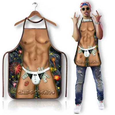 Fartuszek kuchenny Chippendales z oryginalnym nadrukiem i humorem do gotowania