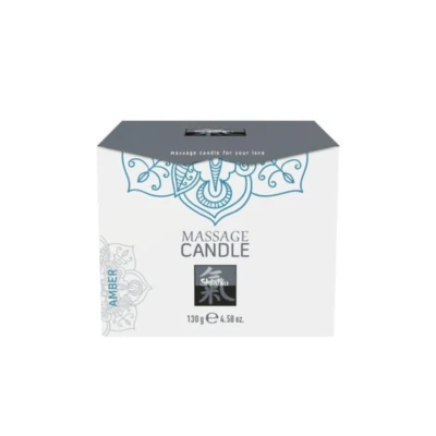 Świeca do masażu shiatsu z naturalnymi składnikami - Amber, 130g