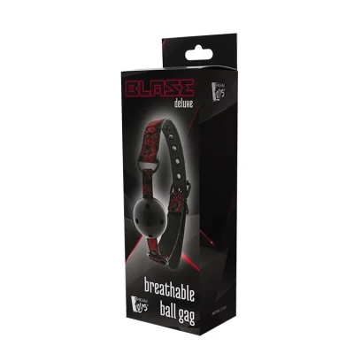 Oddychający knebel BDSM BLAZE DELUXE z regulowanym paskiem i funkcjonalnością