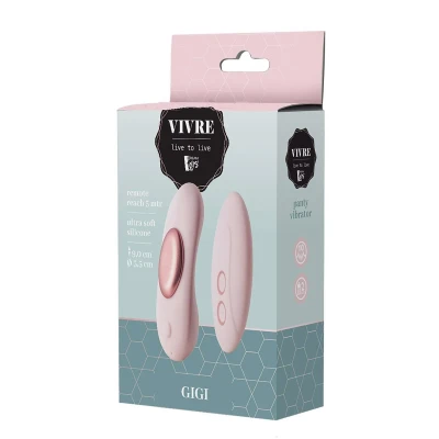 Wibrator do majtek zdalnie sterowany VIVRE Gigi - silikon, 3 prędkości, 7 rytmów, wodoodporny