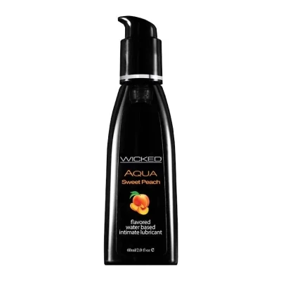 Nawilżający żel intymny z aromatem słodkiej brzoskwini WICKED AQUA 60ML