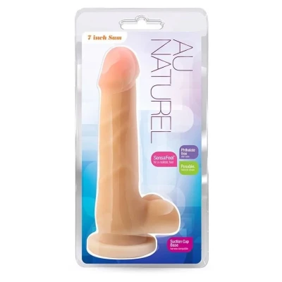 Dildo realistyczne 7 cali TPE w kolorze beżowym z funkcją sprężystości i anatomicznym kształtem