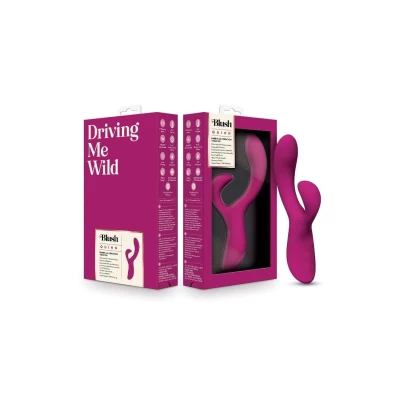 Wibrator podwójnej stymulacji Quinn, z funkcją podgrzewania, burgundowy, 10 trybów