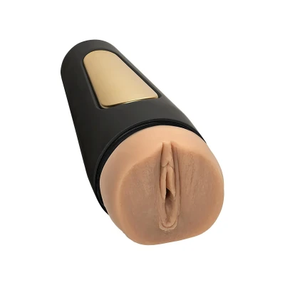 Masturbator o anatomicznej budowie ULTRASKYN z regulacją intensywności doznań