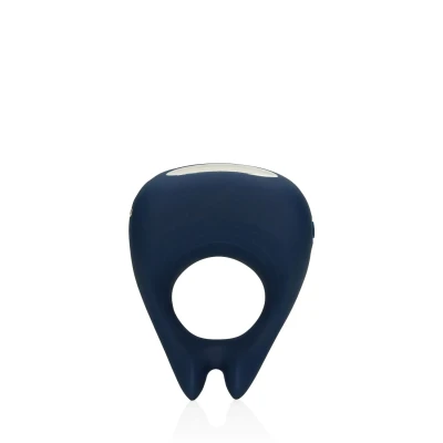 Wibrujący pierścień erekcyjny w kolorze baltyckiego niebieskiego z silikonu