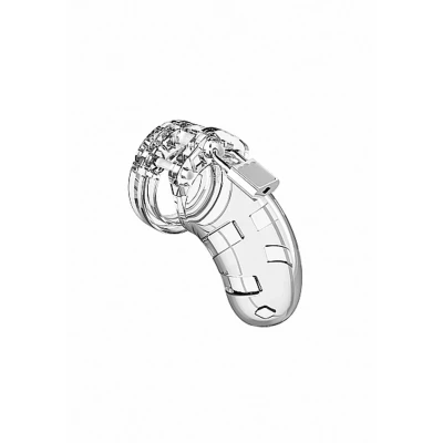 Klatka erekcyjna Man|Cage Model 01 - Przezroczysta, 3.5" dla entuzjastów BDSM