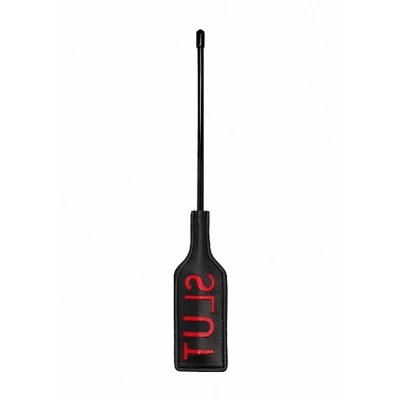 Packa do uciech intymnych Ouch! Crop - SLUT - Rozmiar S - Czarna