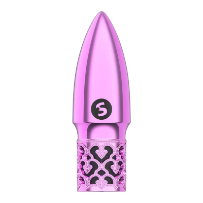 Stymulator łechtaczki, różowy, akumulatorowy, z 10 trybami wibracji, ABS