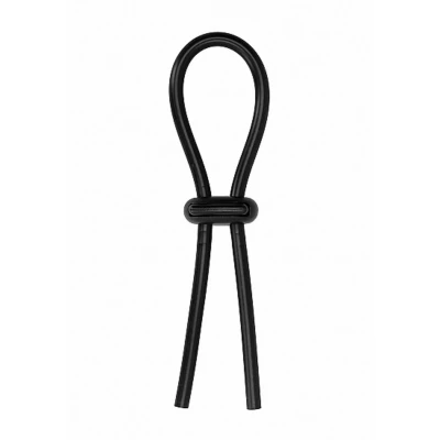 Pierścień erekcyjny Stretch Booster z regulowanym rozmiarem - czarny silikonowy design