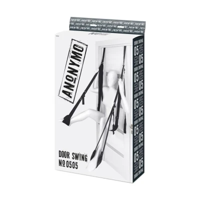 Huśtawka Seksualna na Drzwi, Nylonowa, Czarna, Regulowane Pas, Obciążenie do 500 funtów