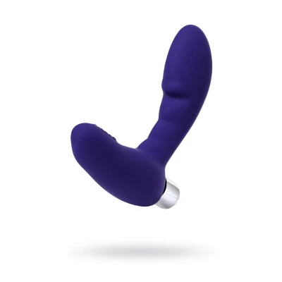 Masażer prostaty wibracyjny ToDo Bruman Violet, długość 12cm, elastyczny i kompaktowy