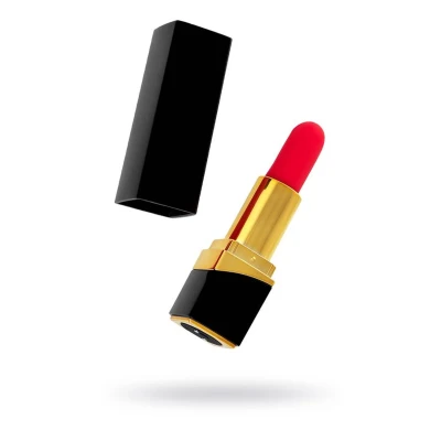 Mini wibrator do stymulacji, styl szminki, 10 trybów wibracji, czarny, 9 cm, Toyfa