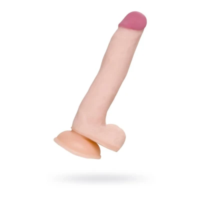 Realistyczne dildo o długości 21 cm z przyssawką, TPE, A-Toys by TOYFA Minc