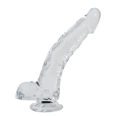 Żelowe dildo o długości 22 cm, smukłym kształcie i wodoodporności IPX8