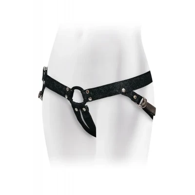 Uprząż silikonowa z elastycznym pierścieniem, uniwersalna do zabawek intymnych