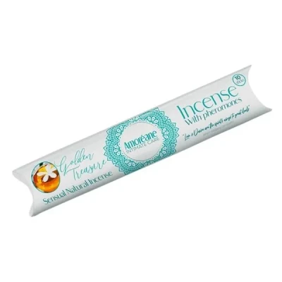 Kadzidło intymne Amoreane Złoty Skarb – zapach piżma i jaśminu z feromonami