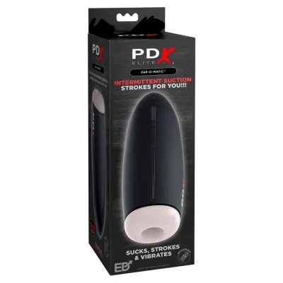 Masturbator elektryczny PDX Elite z 15 trybami wibracji i ssania, 23,2 cm długości