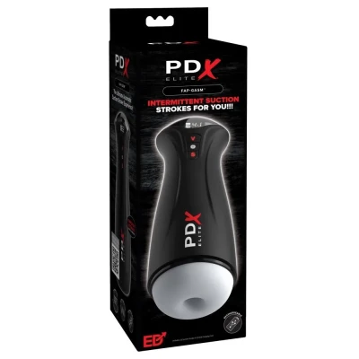 Automatyczny masturbator PDXE Fap-Gasm Frosted, 5 trybów wibracji, ABS, TPE, 24,5 cm