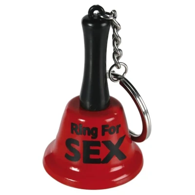 Brelok do kluczy "Ring for Sex" - zabawny metalowy aksesoria dla par i przyjaciół