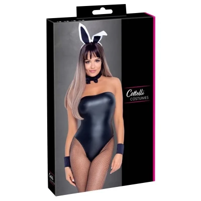 Zestaw kostiumu króliczka Bunny Body M, 5-częściowy, z ogonkiem, mankietami i opaską
