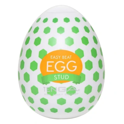 Masturbator jednorazowy Tenga Egg Stud z unikalną strukturą wewnętrzną, 7 cm