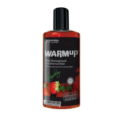 Olejek rozgrzewający do masażu - WARMup Truskawkowy, 150 ml