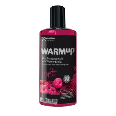 Olejek do masażu rozgrzewający WARMup z malinami, 150 ml