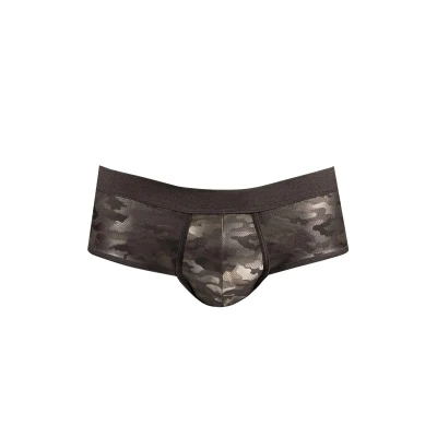 Eleganckie męskie majtki typu briefs w wzorze moro - Electro Brief S