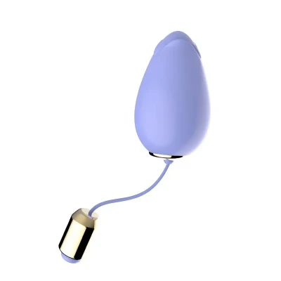 Wbudowany wibrator zdalnie sterowany, wodoodporne jajko Mandala w kolorze jasnofioletowym