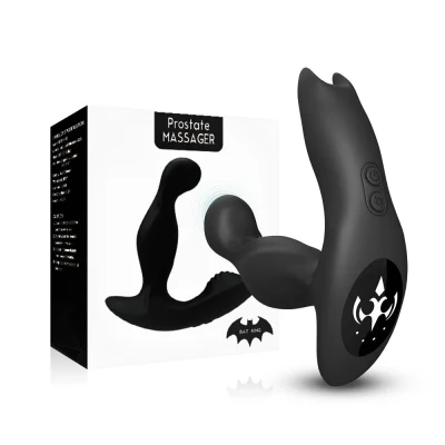 Masażer prostaty Bat King Black - wodoodporny, wibrujący, ergonomiczny, USB